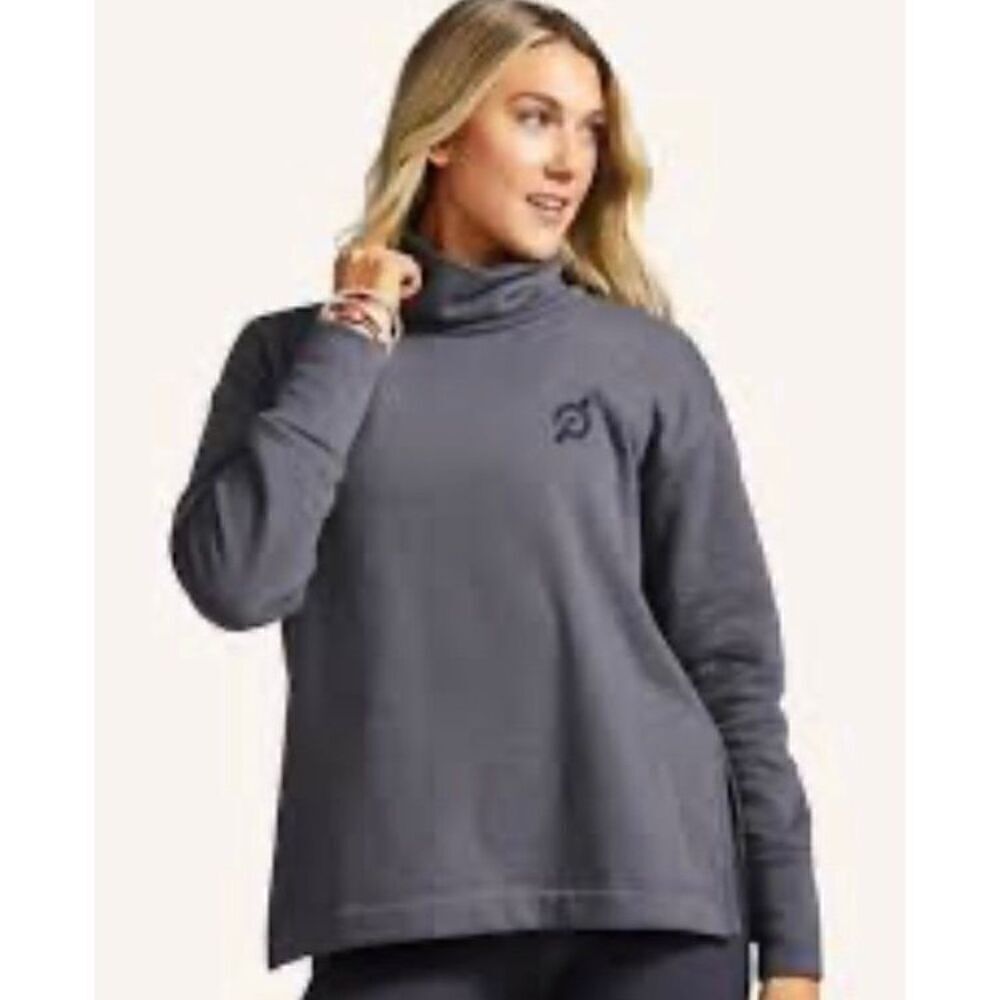 Peloton gray funnel neck sweatshirt, women's 1X
